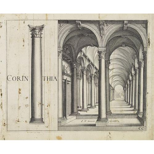 Corinthia. [ Perspective print after J. Vredeman de Vries.]