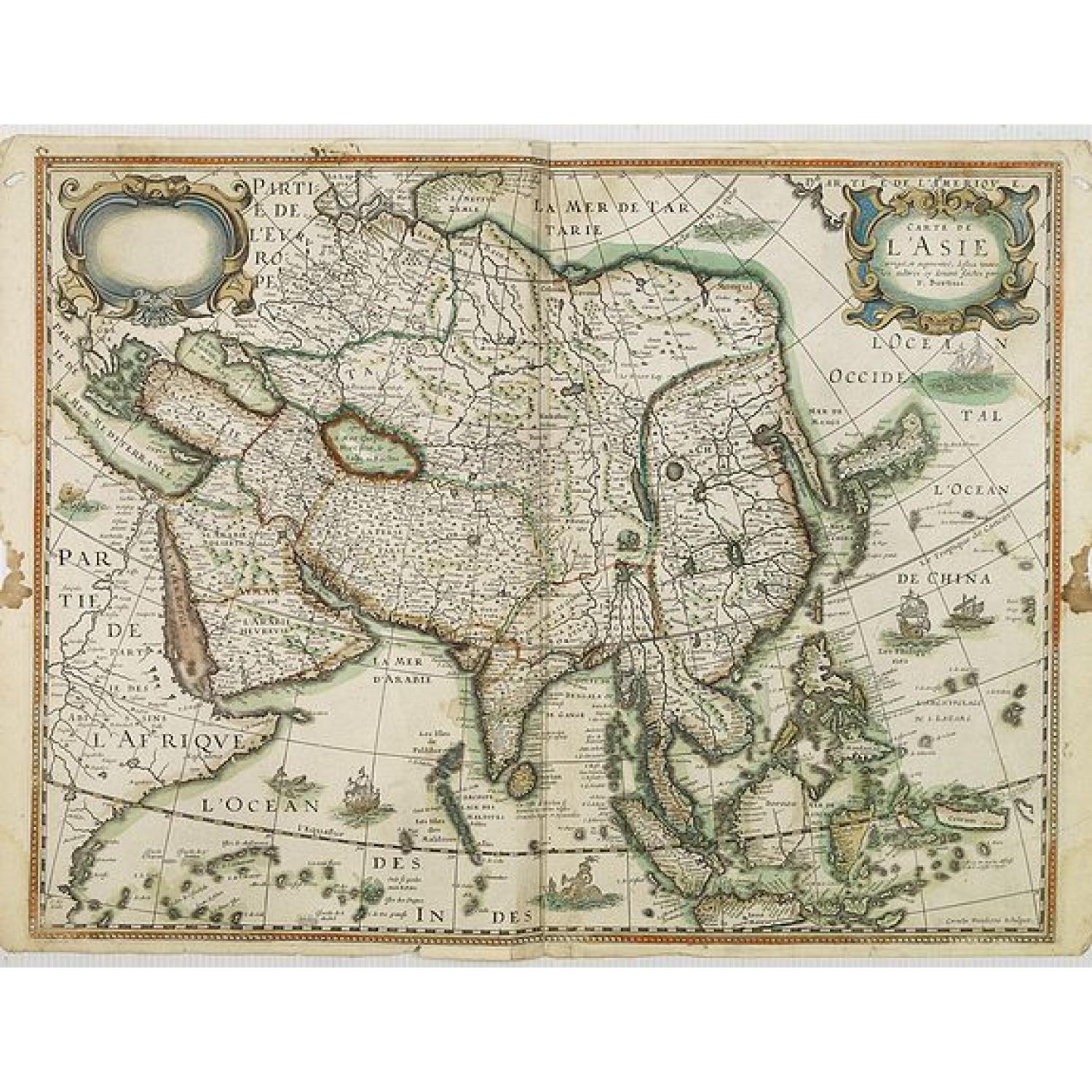 Carte de L'Asie.