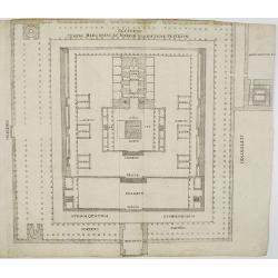 Occidens Templi Herodiani ex Iosephi Descriptione vesticium.