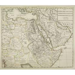 Carte de L\'Egypte de la Nubie de L\'Abissinie. . .