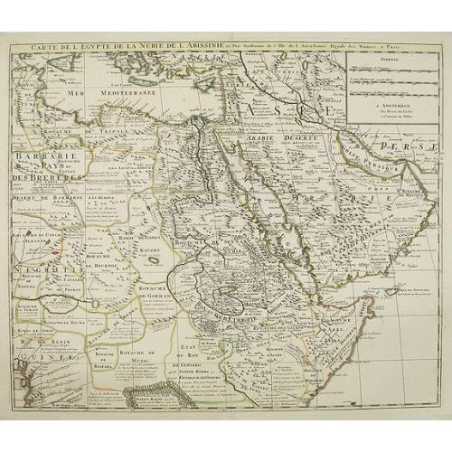 Old map image download for Carte de L\'Egypte de la Nubie de L\'Abissinie. . .