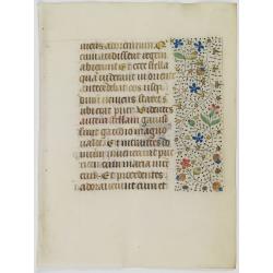 Image download for Leaf on vellum from a manuscript Book of Hours, use of Rome.