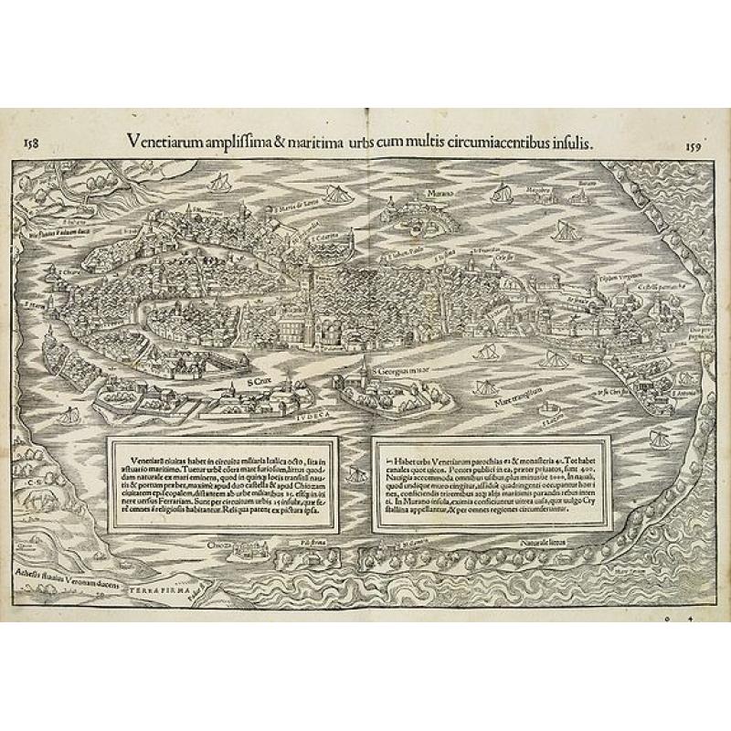 Venetiarum amplissima & maritima urbs cum multis circumiacentibus insulis.
