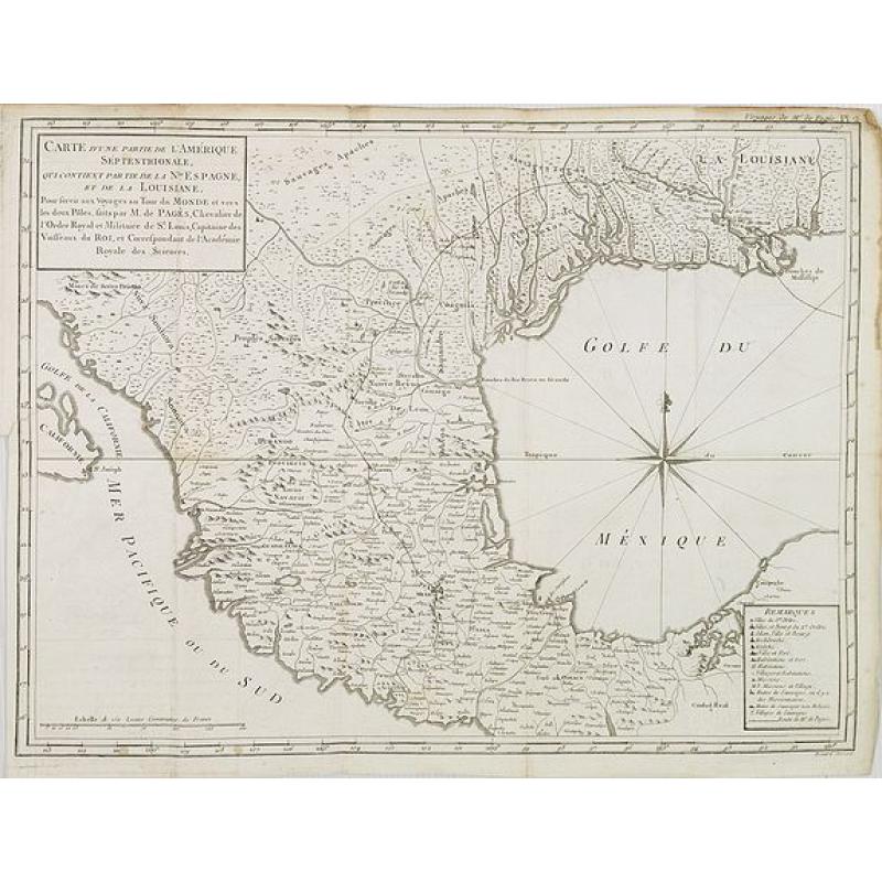 Carte d\'une partie de l\'Amerique.. et de la Louisiane..