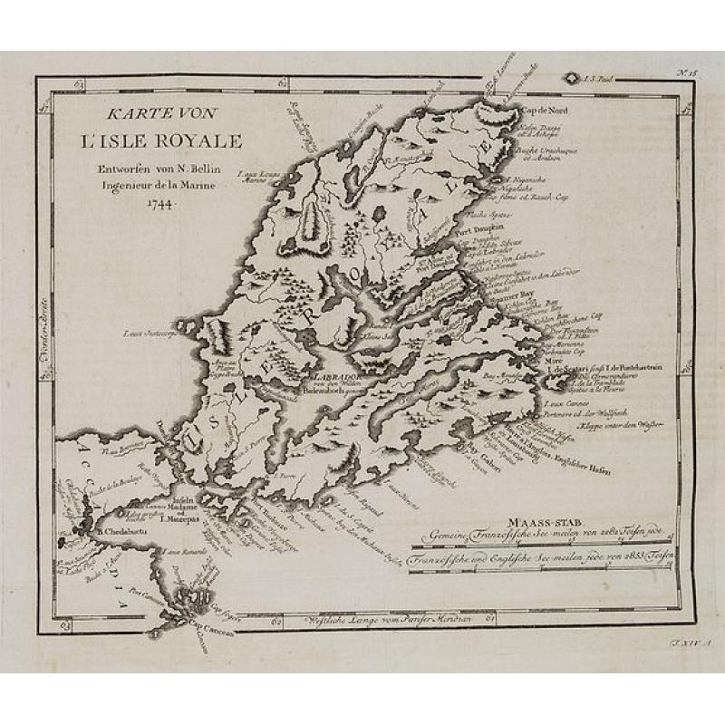 Karte von L'Isle Royale. . . . N°15.