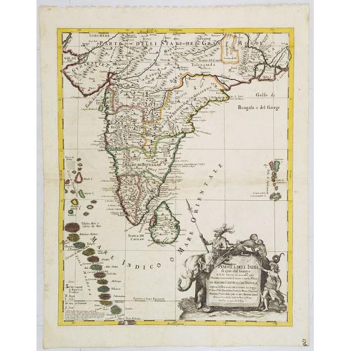 Old map image download for Penisola dell India di là dal Gange et Isole intorno ad essa adiacenti..