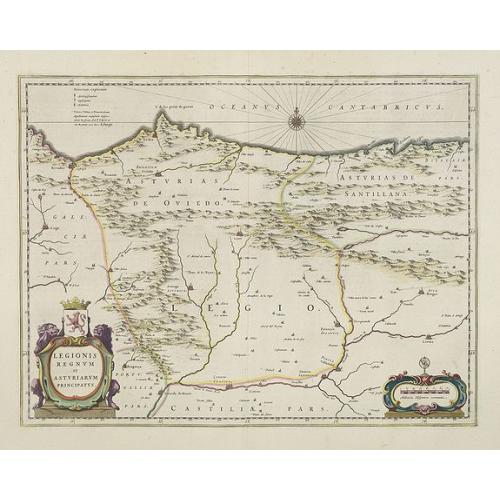 Old map image download for Legionis Regnum et Asturiarum Principatus.