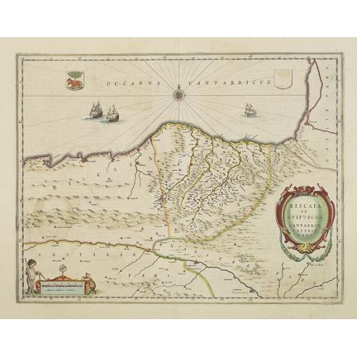 Old map image download for Biscaia et Guipuscoa Cantabriae veteris Pars.