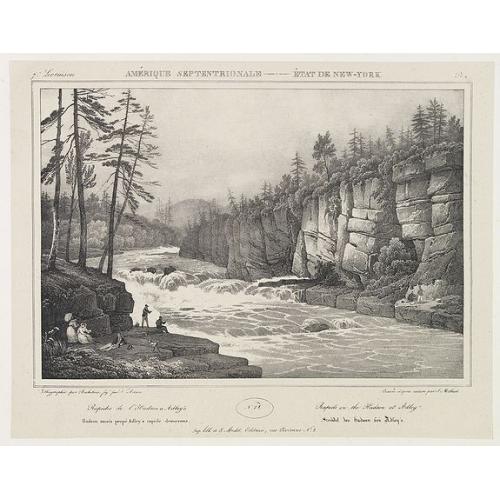 Old map image download for Rapids on the Hudson at Adley's. . . N°28. Pl. 4.