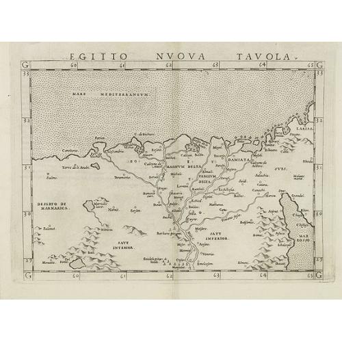 Old map image download for Egitto nuova tavola.