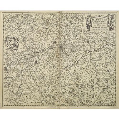 Old map image download for Comitatus Hannoniae et Archiepiscopatus Cameracensis Tabula, Per Nicolaum Visscher.