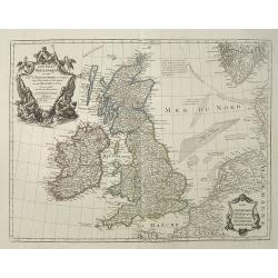 Les Isles Britanniques ou sont le Rme. D'Angleterre . . . Par G. De L'Isle. . . A Paris Chez Dezauche. . .