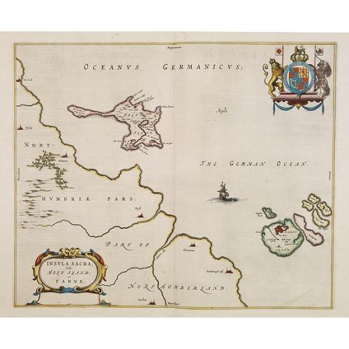 Old map image download for Insula Sacra, Vulgo Holy Iland, et Farne.