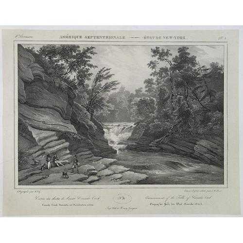 Old map image download for Commencement of the Falls of Canada Creek . . N°31. Pl. 3.