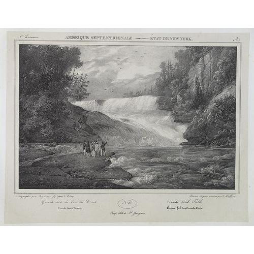 Canada Creek Falls . . [title in French, English, German & Latin] N°32. Pl. 4.