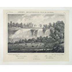 Image download for Falls on the Genesee rivers. . [title in French, English, German & Latin] N°37. Pl. 1.