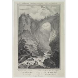 View of the natural bridge. [title in French, English, German & Latin] N°53. Pl. 5.