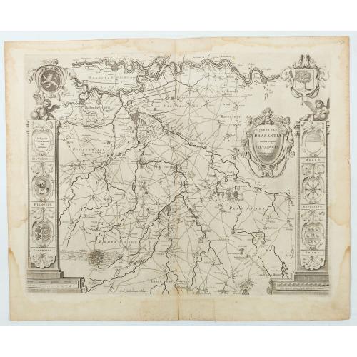 Rare, antique map of Quarta pars Brabantiae cujus caput Sylvaducis . . .