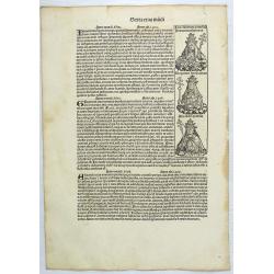 [Text page with Kings and Popes.] Sexta Etas Mundi CCXXXV