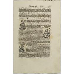 [ Text page with Kings and Popes. ] Sexta Etas Mundi Foliu CCLI