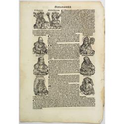 [Text page with Kings, Queens, Saints and Popes. ] Sexta Etas Mundi. Folium. CXV