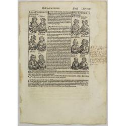 [Text page with Kings and historical personalities.] Quita etas mundi. Foliu. LXXXIII