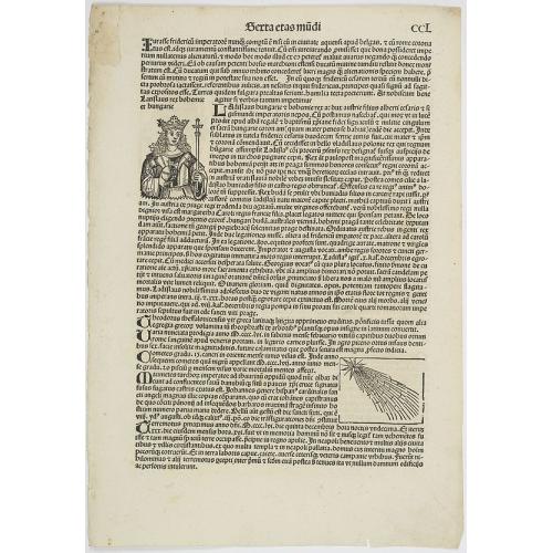 Old map image download for [ Text page with an early depiction of a comet. CCL ] .