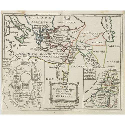 Old map image download for Carte des Régions et Lieux dont il est parlé dans le Nouveau Testament . . .