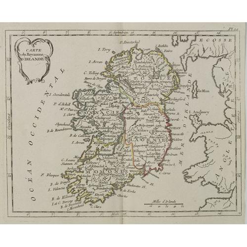 Old map image download for Carte du Royaume d' Irlande . . .