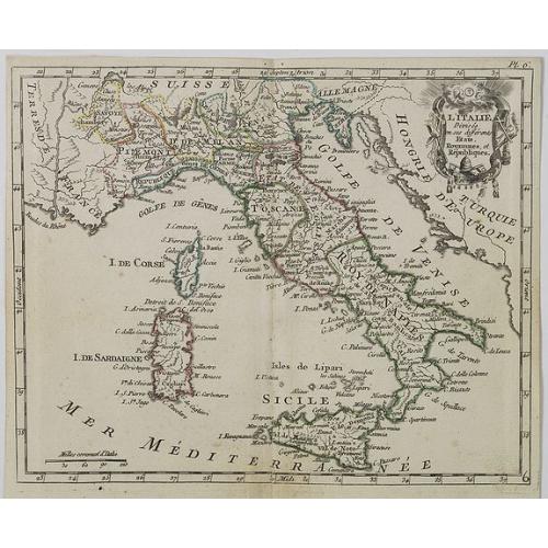 Old map image download for Carte d' Italie . . .