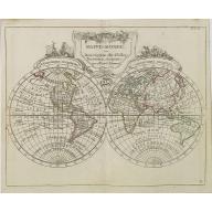 Old map image download for Mappe-Monde ou Description du Glôbe Terrestre Assujettie aux Observs Astronoms.