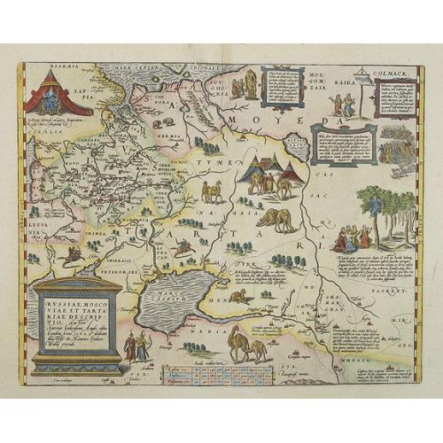 Old map image download for Russiae, Moscoviae et Tartariae Descriptio.