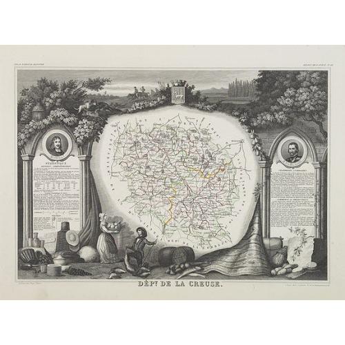 Old map image download for Dépt. De La Creuse. N°22.