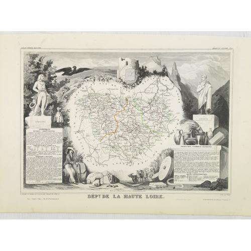 Old map image download for Dépt. De La Haute Loire. N°42.
