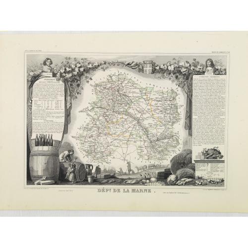 Old map image download for Dépt. De La Marne. N°50.