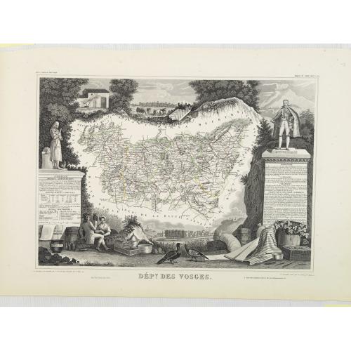 Old map image download for Dépt. Des Vosges. N°85. [ Epinal ]