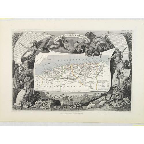 Old map image download for Algérie, Colonie Française. N°87.