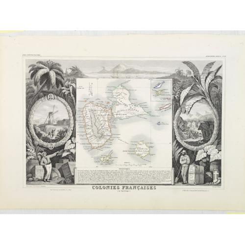 Old map image download for Colonies Françaises (en Amérique). N°89.