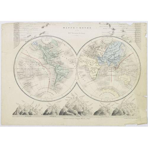 Old map image download for Mappe-Monde par M.Mrs. Drioux et Ch.Leroy.