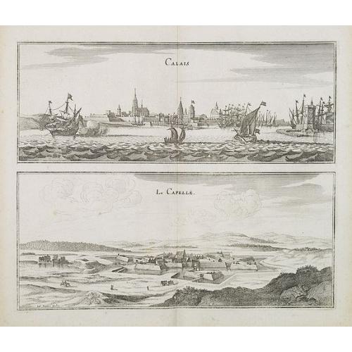 Old map image download for Calais. La Capelle.