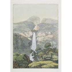 [ River Vinagre Waterfall, near the Puraci Volcano].