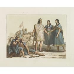 [Araucani chief and his entourage from Chile ].