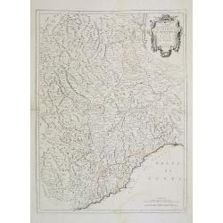 Carte qui contient la Principauté de Piémont, le Monferrat, et la Comté de Nice, avec la Rivière de Ponent de Gènes.