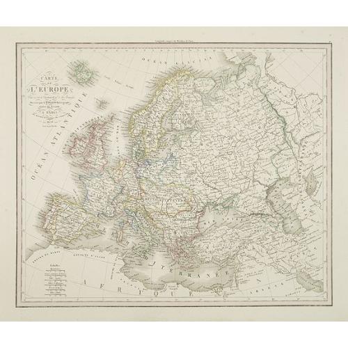 Old map image download for Carte de l'Europe . . .