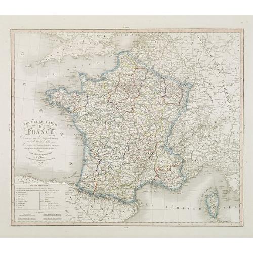 Old map image download for Nouvelle carte de France . . .