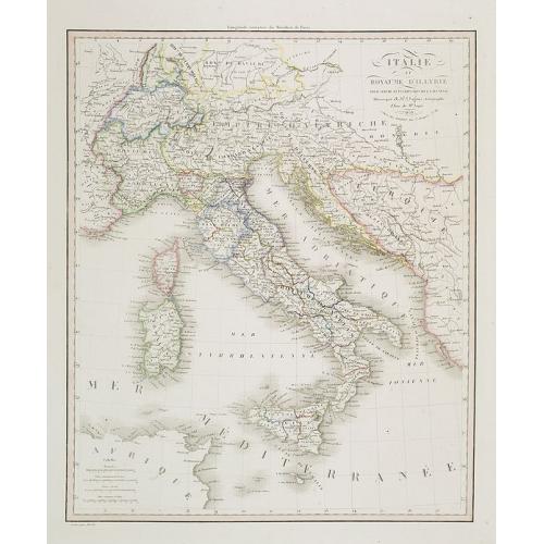 Old map image download for Italie et Royaume d'Illyrie . . .