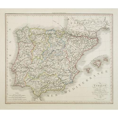 Old map image download for Espagne et Portugal . . .