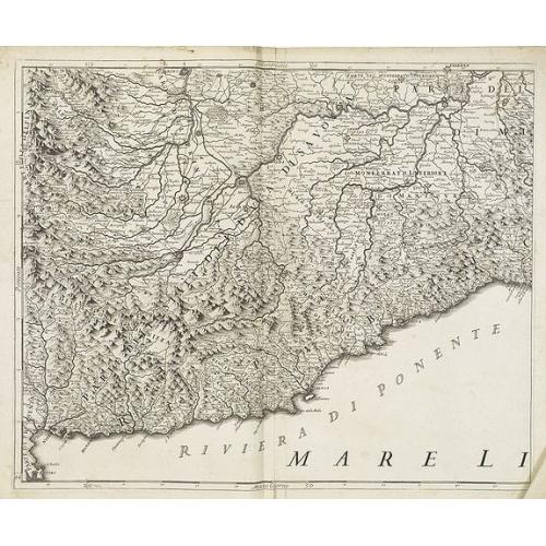 Old map image download for Riviera di Ponente . . .