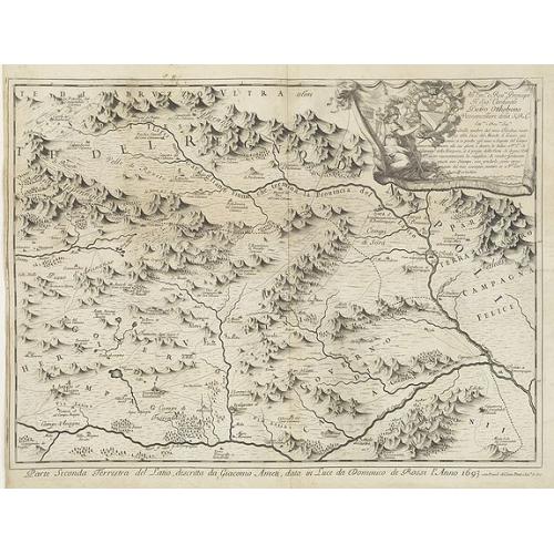 Old map image download for Parte Seconda Terrestra del Latio, descritta da Giacomo Ameti, data in Luce da Domenico de Rossi l'Anno 1693 . . .