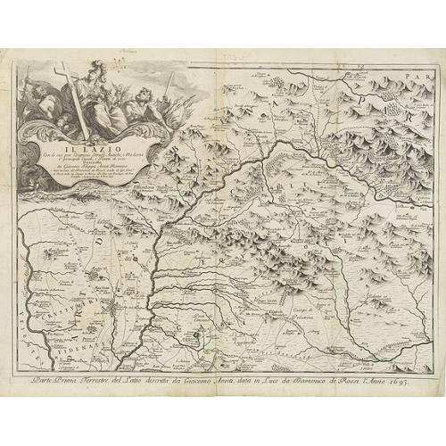 Old map image download for Il Lazio . . .